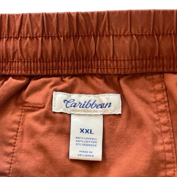 NWT Caribbean Aqua Collection Men's Shorts 9" Inseam Rust Size‎ XXL - Picture 5 of 6